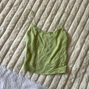 Pacsun P S Basics Seamless Tank Top Green XS